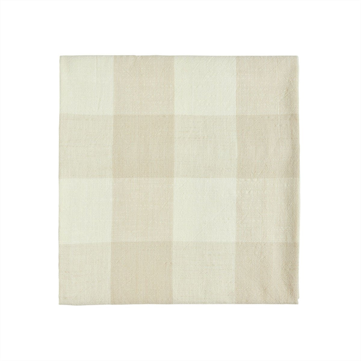Chequered tablecloth - Butter yellow