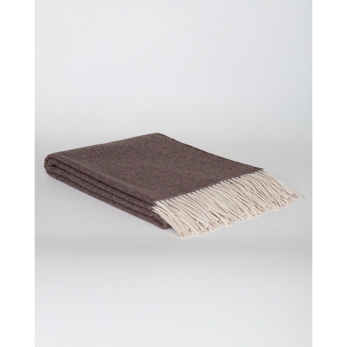 Merino/cashmere throw TIBET - Beige