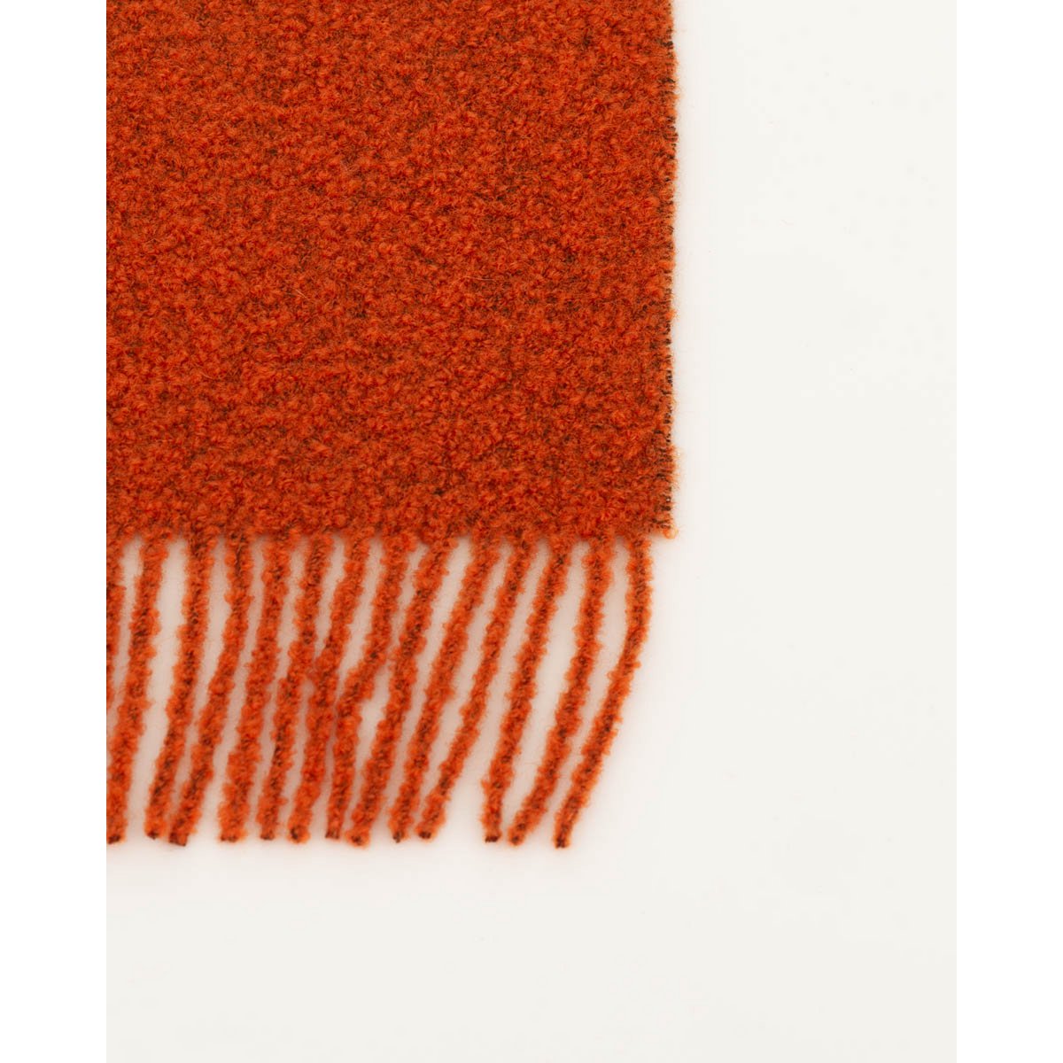 Wool bouclé throw PARIS - Burnt Orange