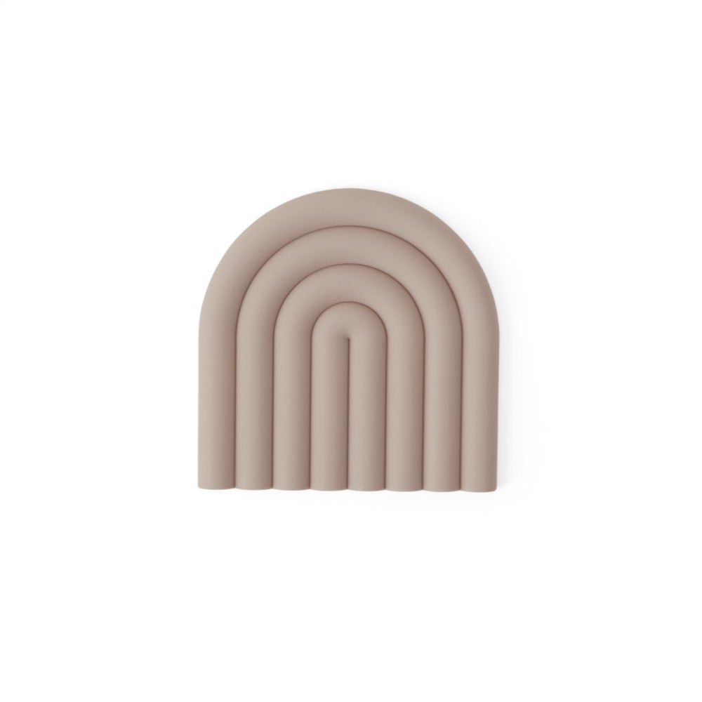 Rainbow trivet - Olive Green