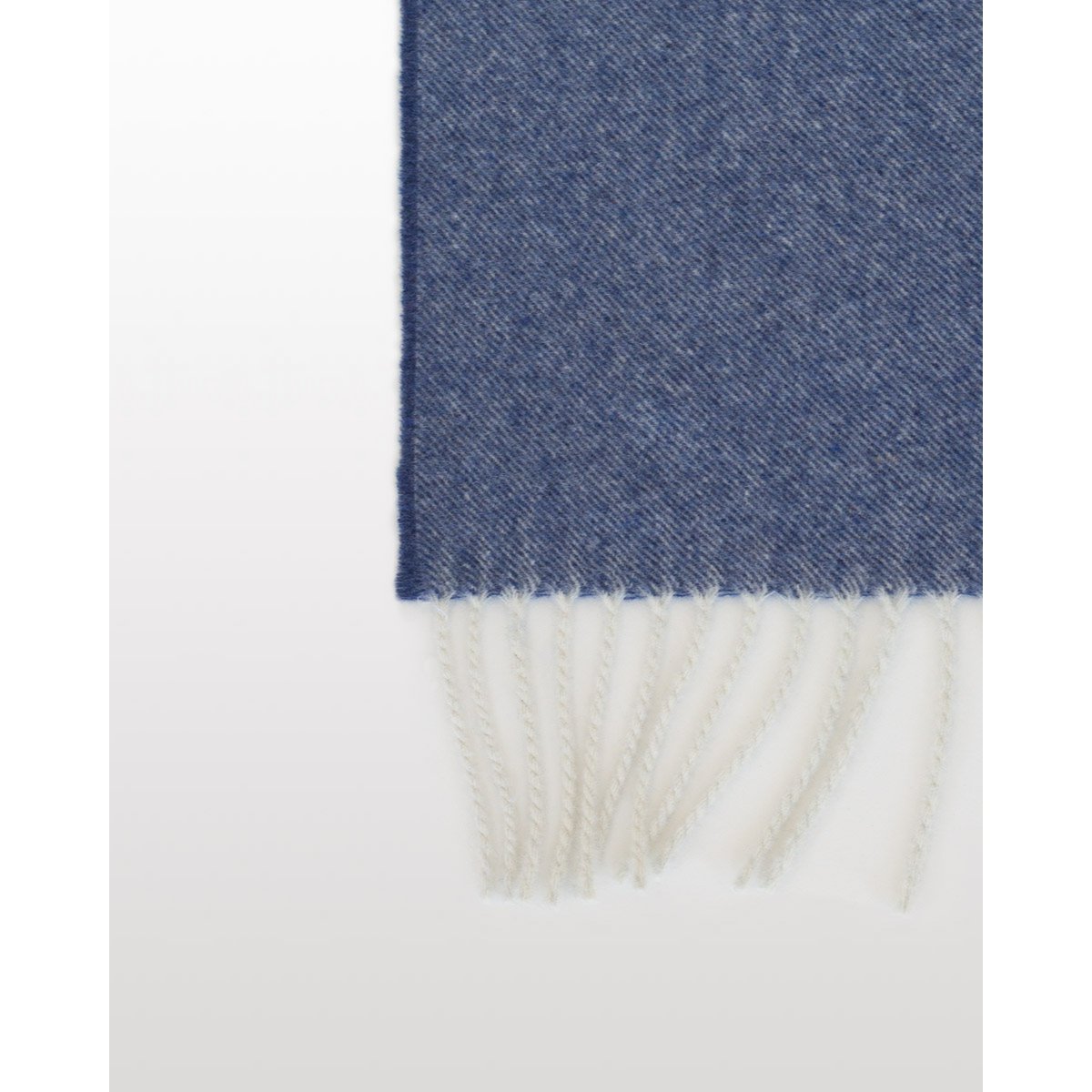 Merino/cashmere throw TIBET - Blue