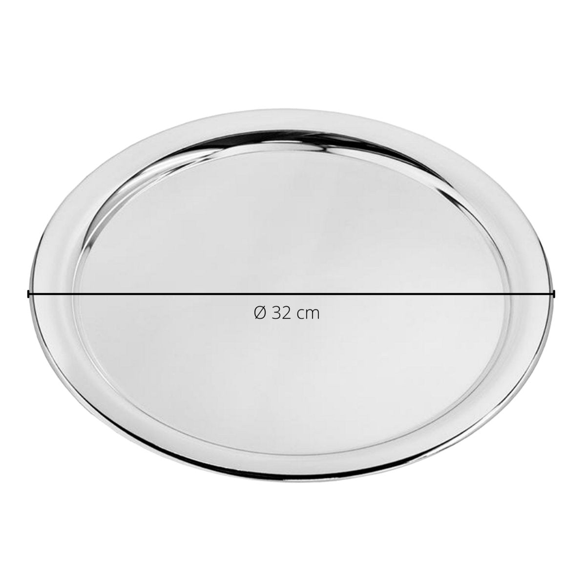 Stainless steel tray Ø 32cm