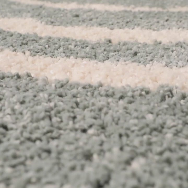 Soft high-pile rug ombré