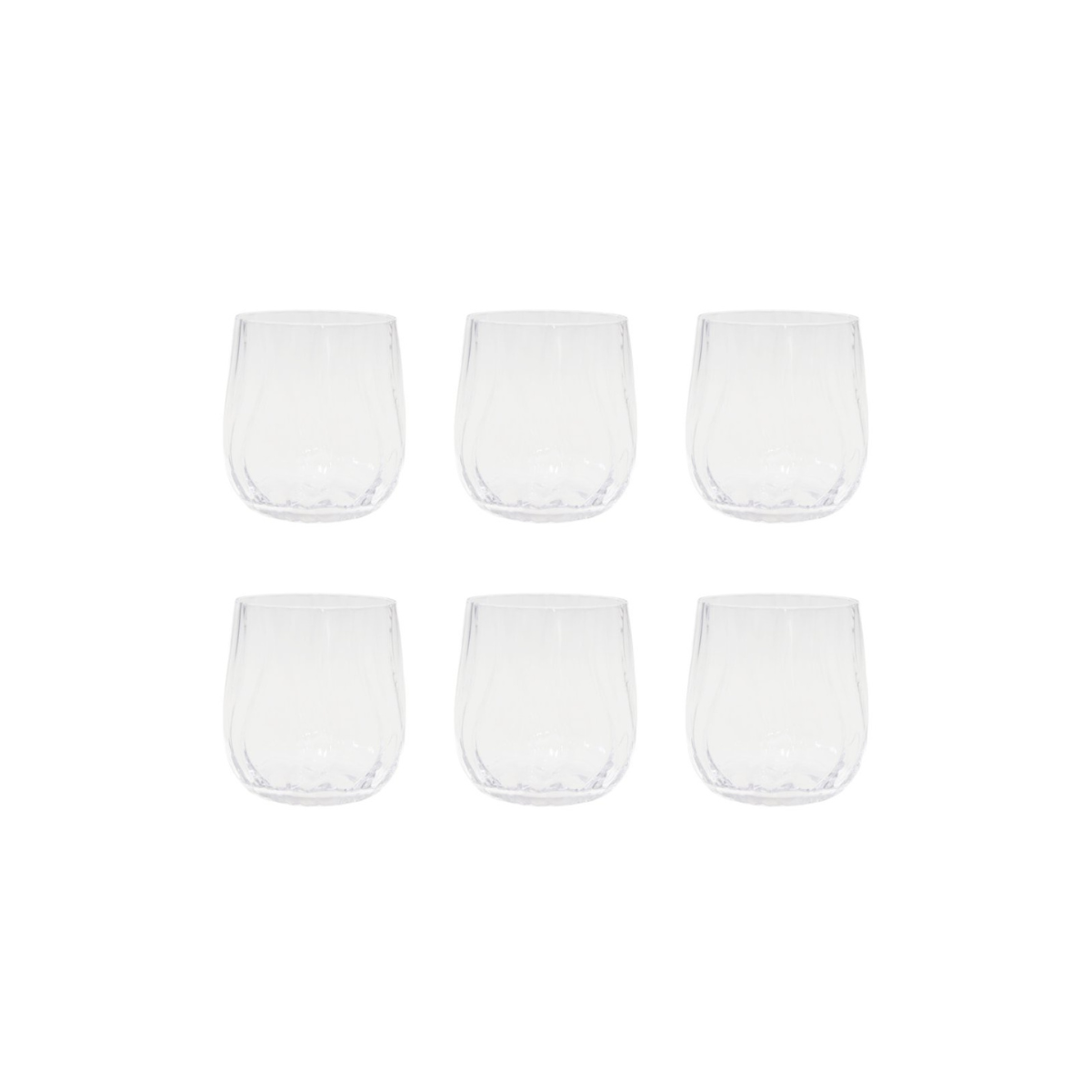 Water glasses - Waves - Set of 6
