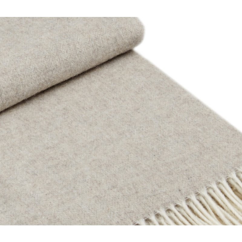 Merino/cashmere throw MILANO - Beige