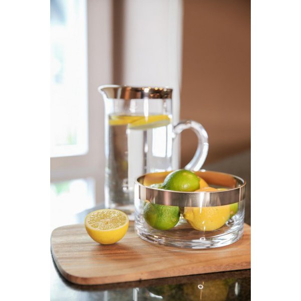 Glass and platinum pitcher 1L