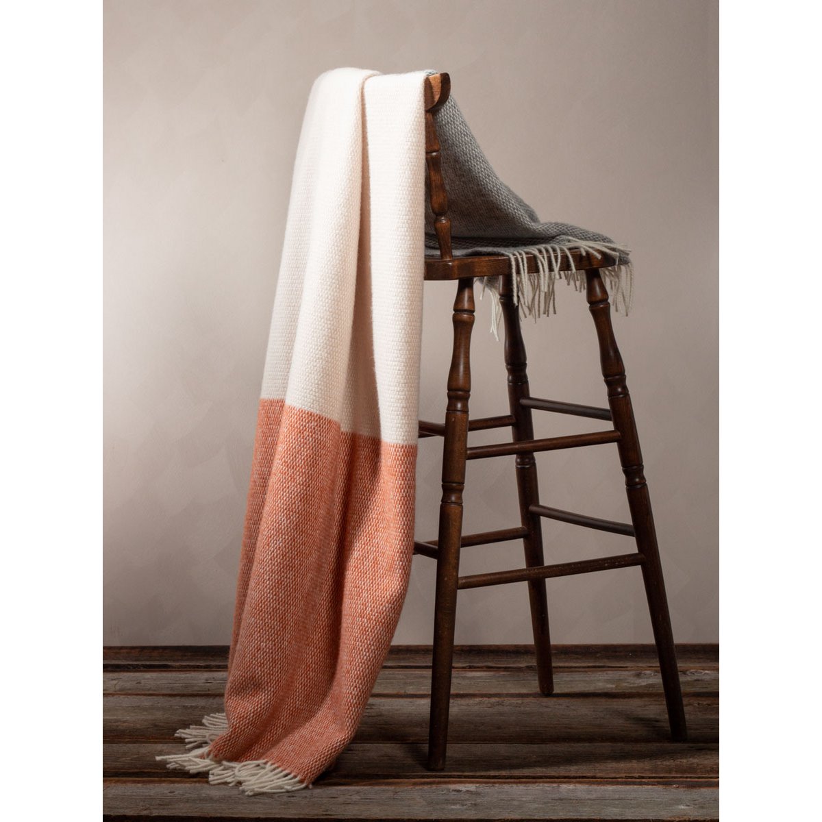 Wool throw CITY STRIPE