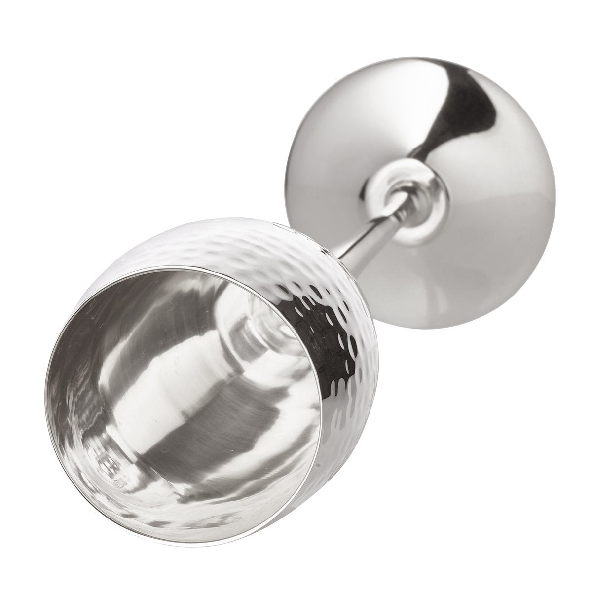 Hammered champagne flutes