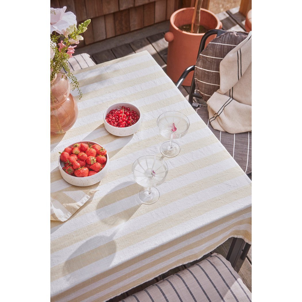 Striped tablecloth - Yellow