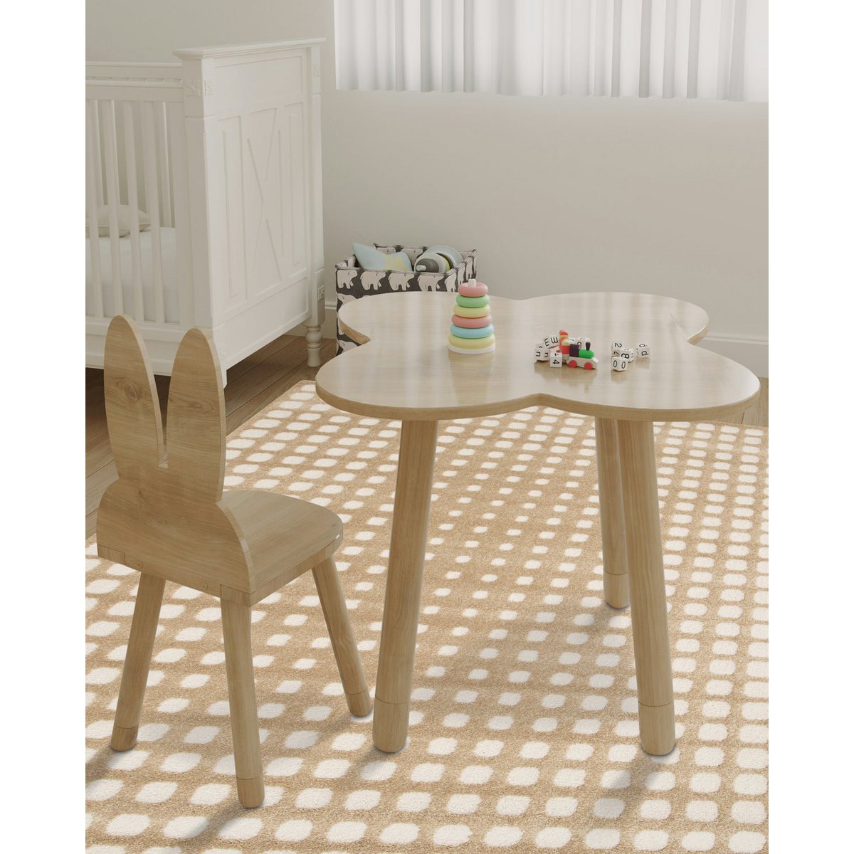 Soft pixel rug - Caramel