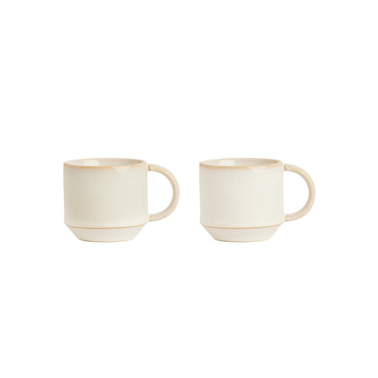 Ceramic espresso mug - Set of 2 - Natural
