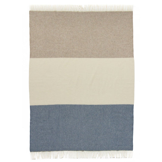 Wool throw SKY STRIPE