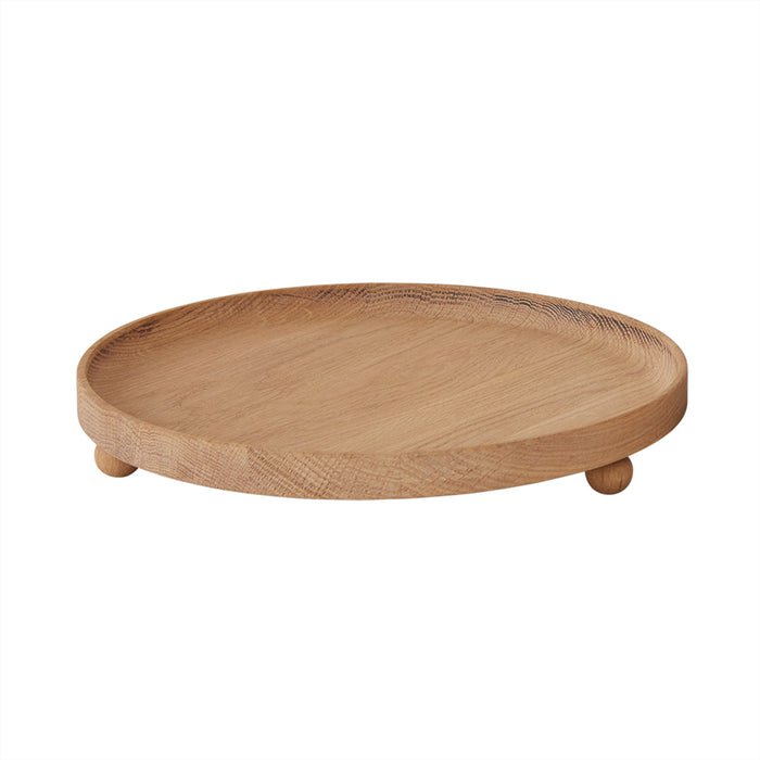 Round Oak Tray - Large - Light