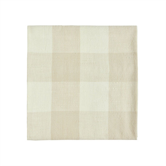 Chequered tablecloth - Butter yellow