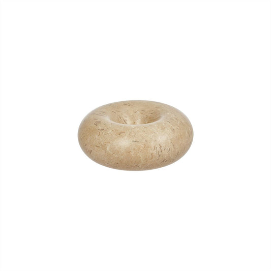 Marble candleholder - Small - Beige