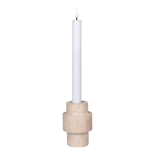 Travertine candle holder No2