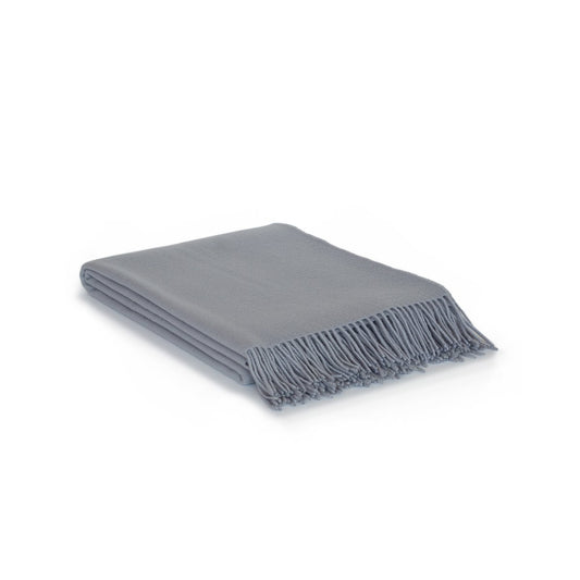 100% pure sheep wool throw RIO - Grey