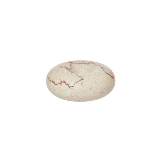 Marble candleholder - Small - Natural