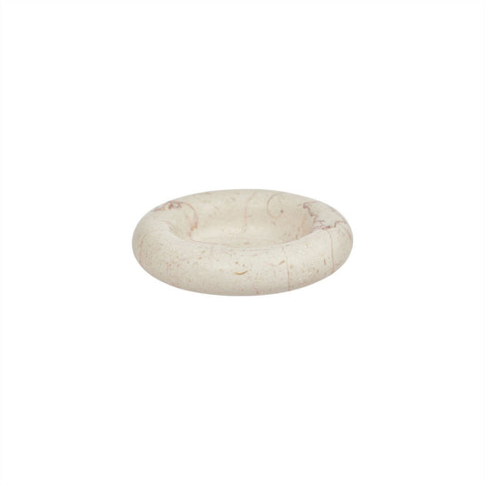 Marble candleholder - Large - Natural