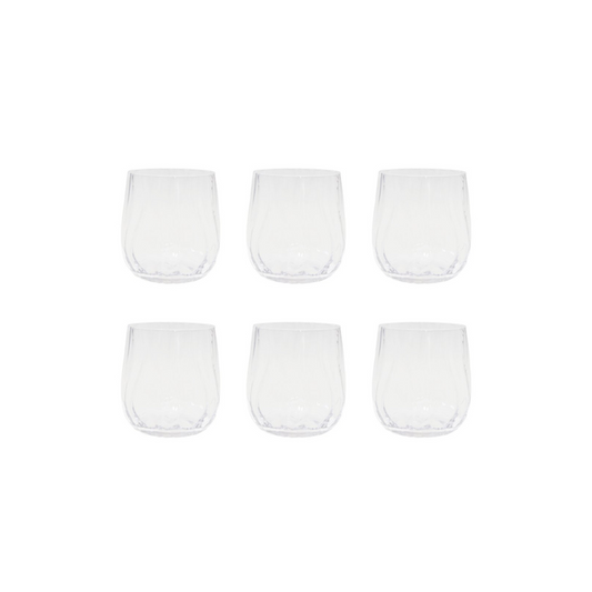 Water glasses - Waves - Set of 6