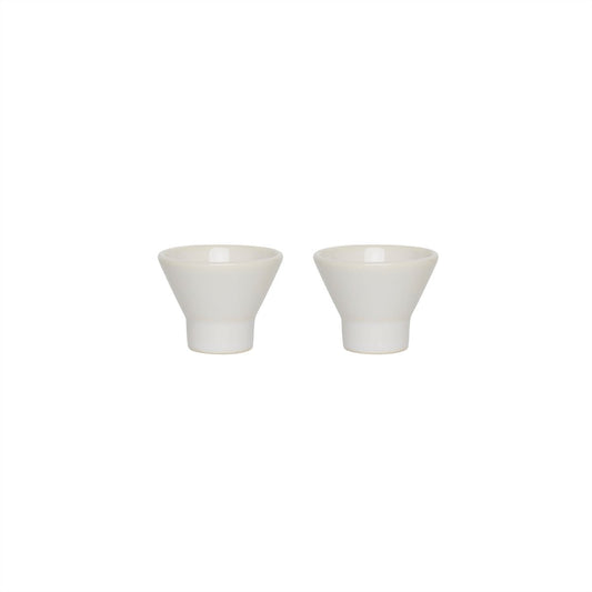 Ceramic egg cup - Set of 2 - White
